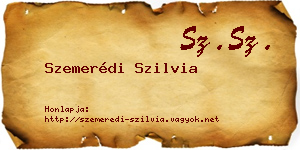 Szemerédi Szilvia névjegykártya
