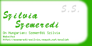 szilvia szemeredi business card