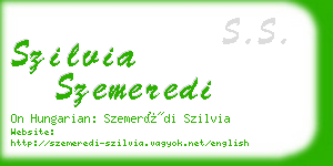 szilvia szemeredi business card
